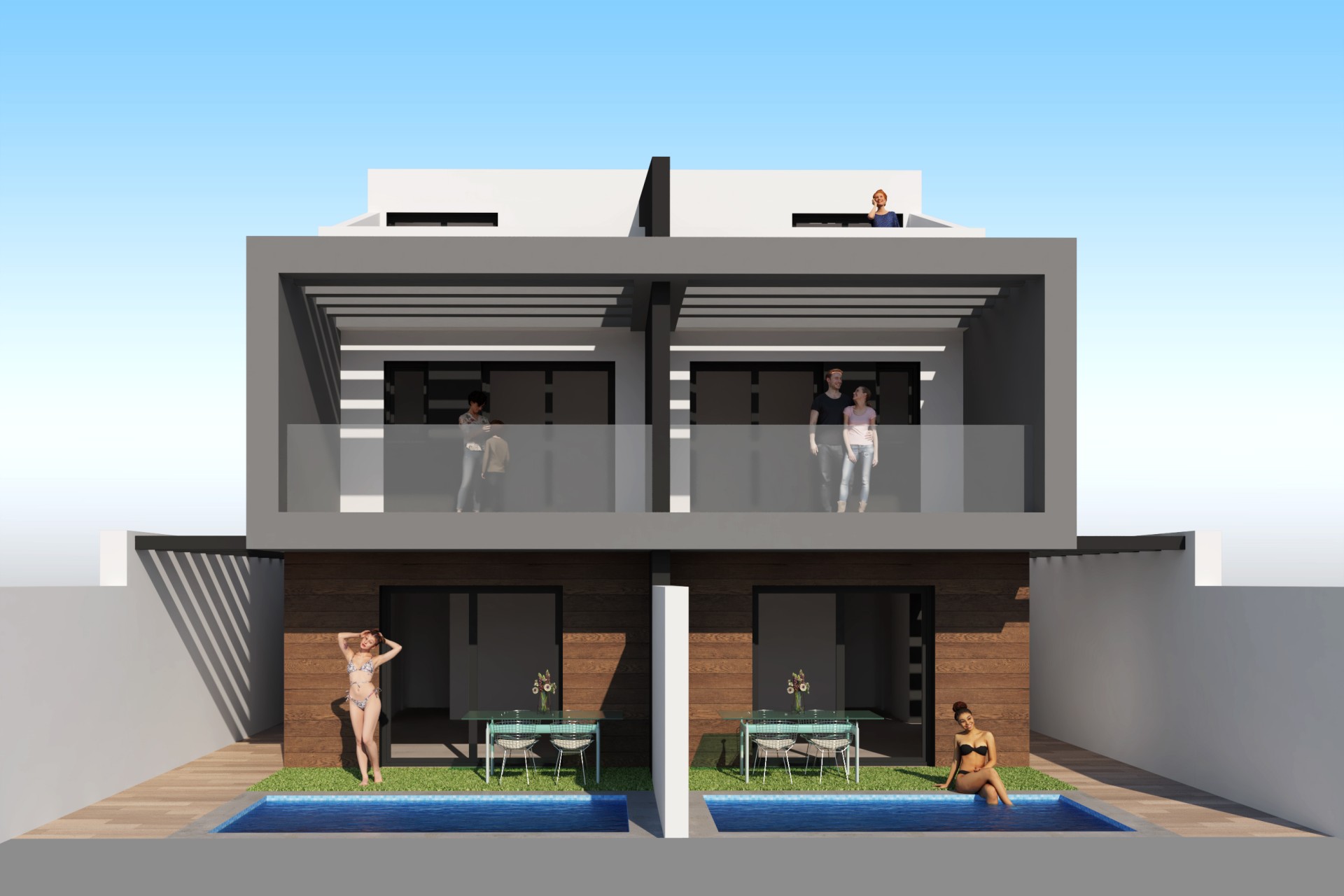 Новое здание - semi-detached - San Javier