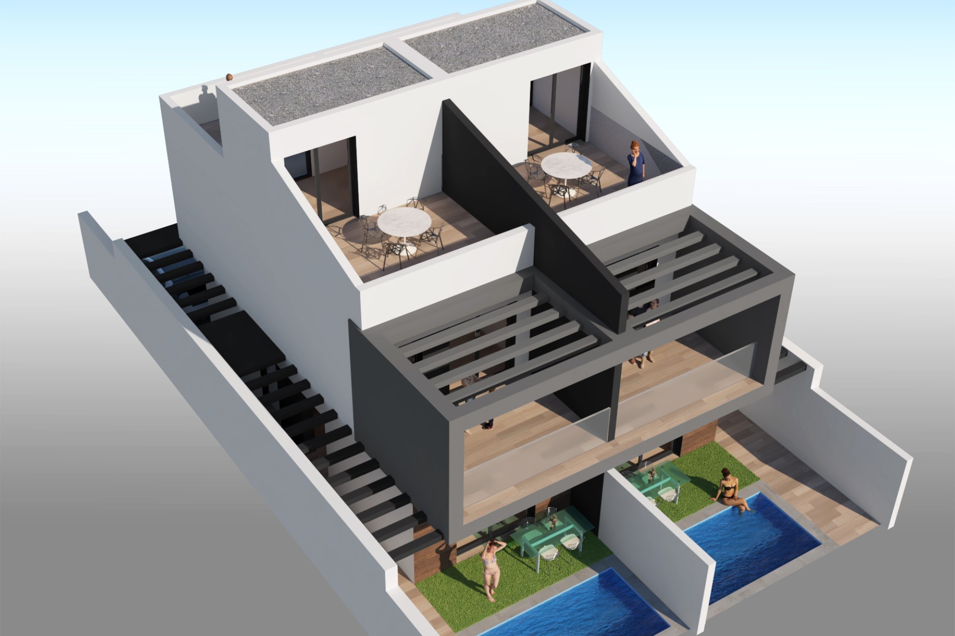 Новое здание - semi-detached - San Javier